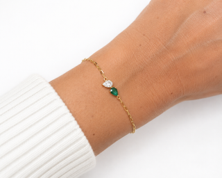 EMERALD TOI ET MOI BRACELET