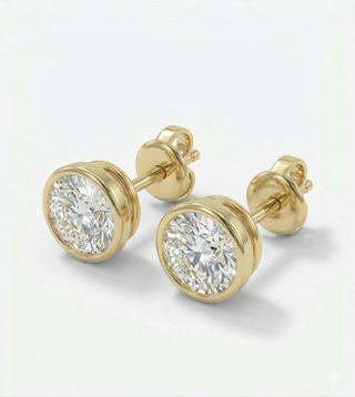 BRITTANY BEZEL EARRINGS
