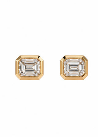 ASSCHER BEZEL STUDS