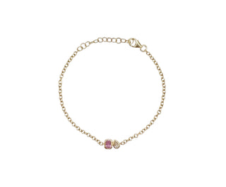 PINK SAPPHIRE TOI ET MOI BRACELET