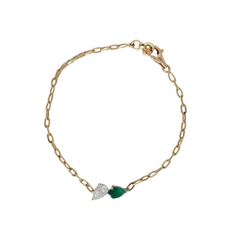 EMERALD TOI ET MOI BRACELET